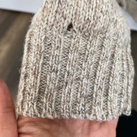 Eddie Bauer Vintage Country Wool Cardigan Sweater Size L Hearts Geese Apples - Picture 13 of 16